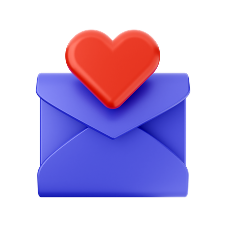 Correspondência de amor  3D Icon
