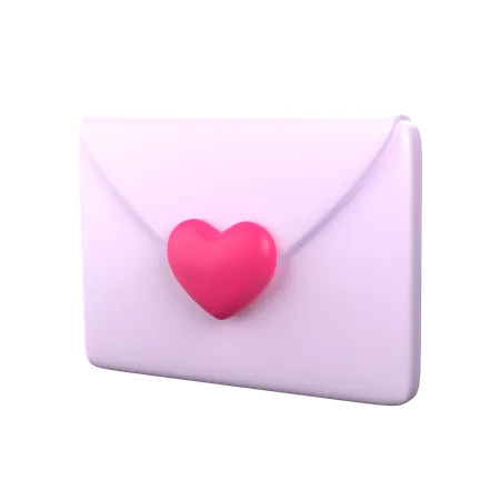 Correspondência de amor  3D Icon