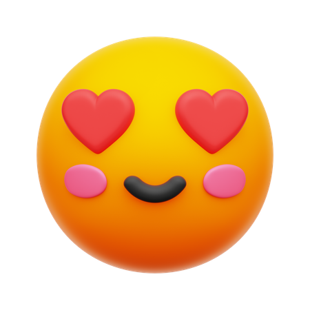 Emoji de ojo de amor  3D Icon