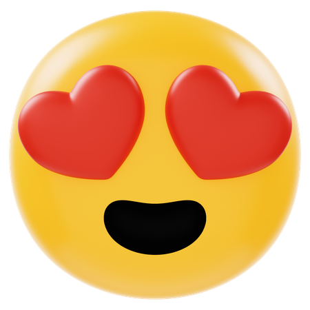 Emoji de olho de amor  3D Icon