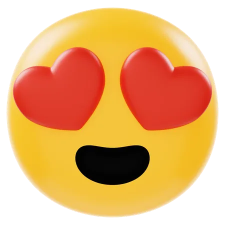 Emoji de olho de amor  3D Icon