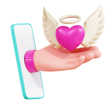 Amor on-line  3D Icon