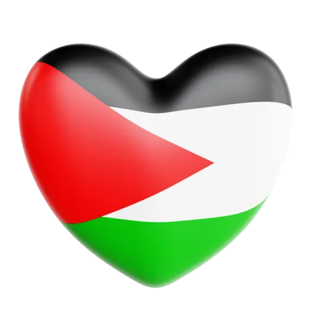 Amo a palestina  3D Icon