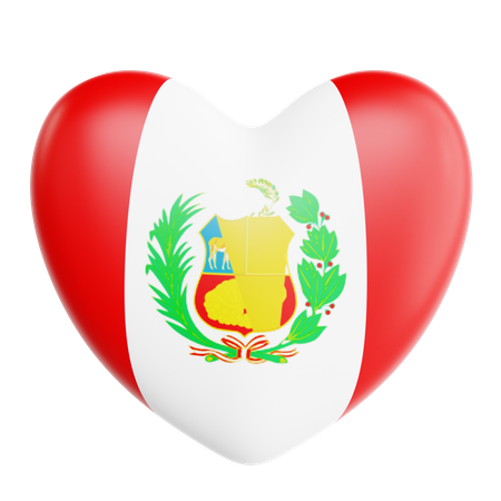 Amo peru  3D Icon