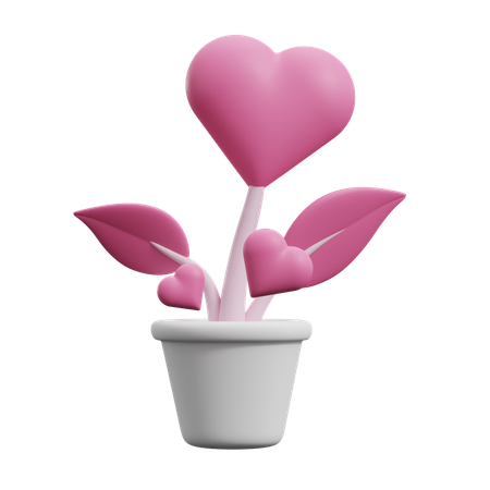 Planta de amor  3D Icon