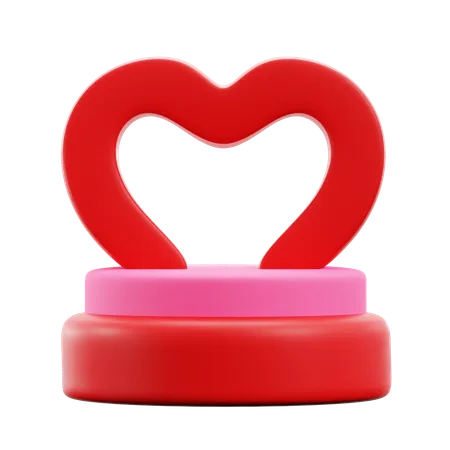 Pódio do amor  3D Icon