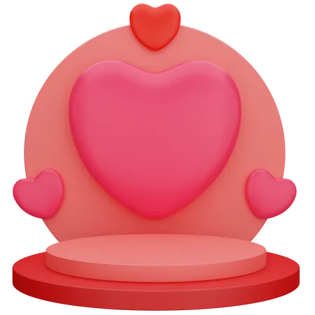 Pódio do amor  3D Icon