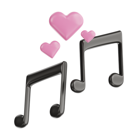 Amor por la música  3D Icon