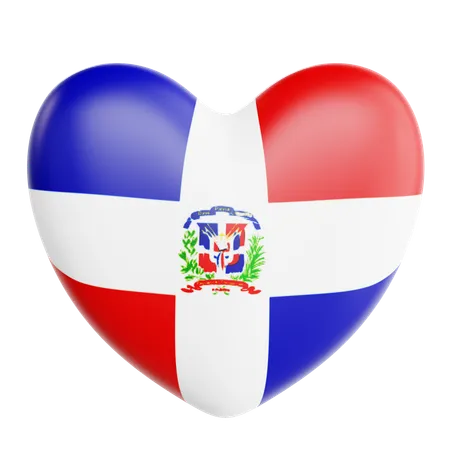 Amo república dominicana  3D Icon