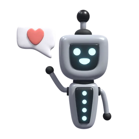 Robot de amor  3D Icon