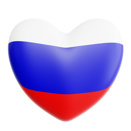Amo a rusia  3D Icon