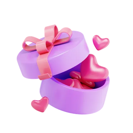 Amor regalo de san valentín  3D Icon