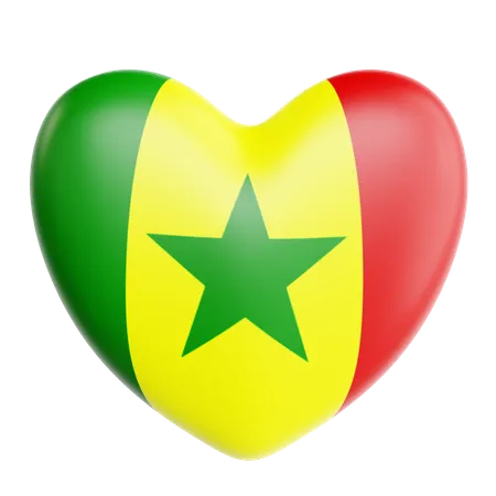 Amor senegal  3D Icon