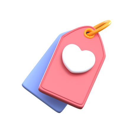 DESCONTO DE TAG DE AMOR  3D Icon