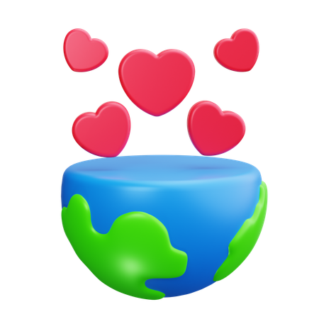 Amor de la tierra  3D Icon