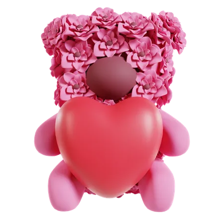 Urso do amor  3D Icon