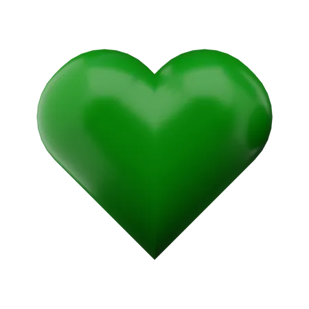 Amor verde  3D Icon