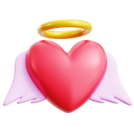 Amor voador  3D Icon