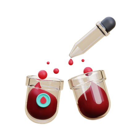 Amostra de sangue  3D Icon