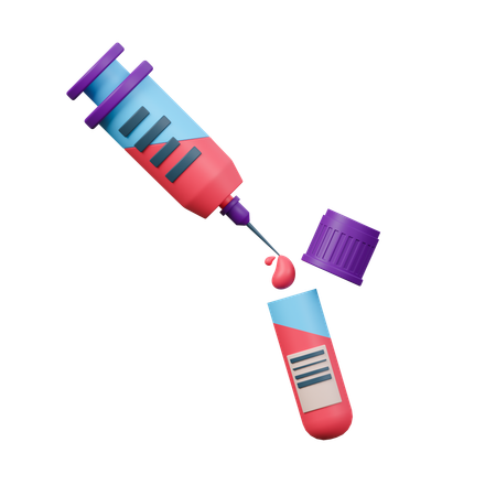 Amostra de sangue  3D Icon