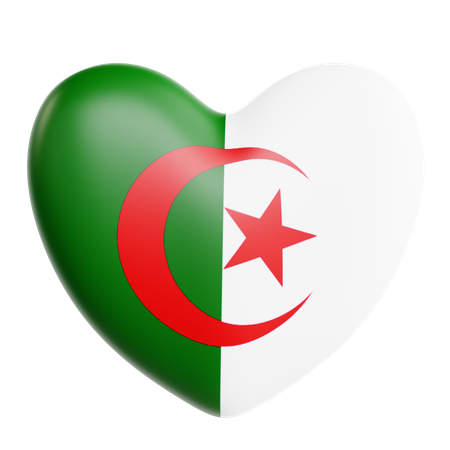 J'aime l'algérie  3D Icon