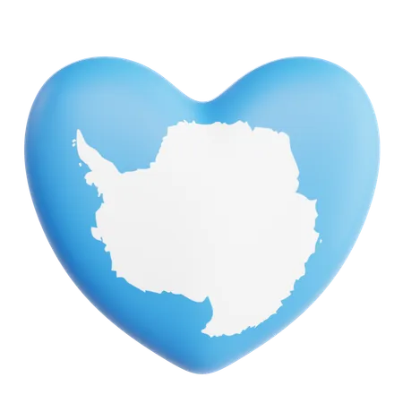 J'aime l'Antarctique  3D Icon