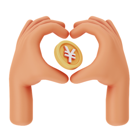 Amour Argent  3D Icon