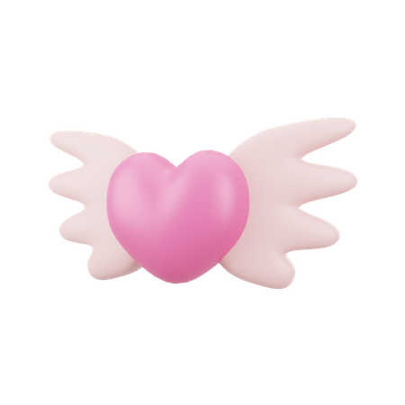 L'amour avec des ailes  3D Icon