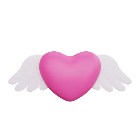 L'amour avec des ailes  3D Icon