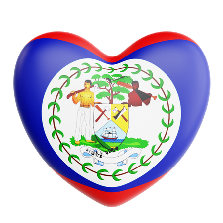 J'aime le Belize  3D Icon