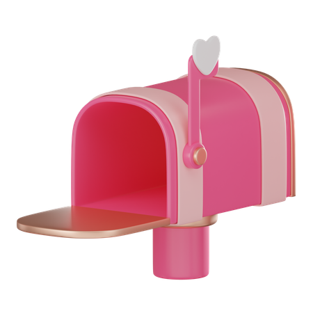 Boîte aux lettres d'amour  3D Icon