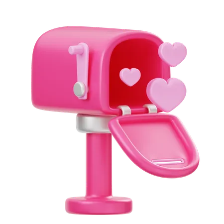 Boîte aux lettres d'amour  3D Icon