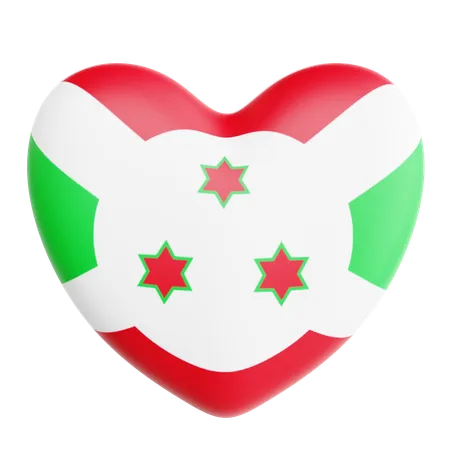 J'adore le Burundi  3D Icon