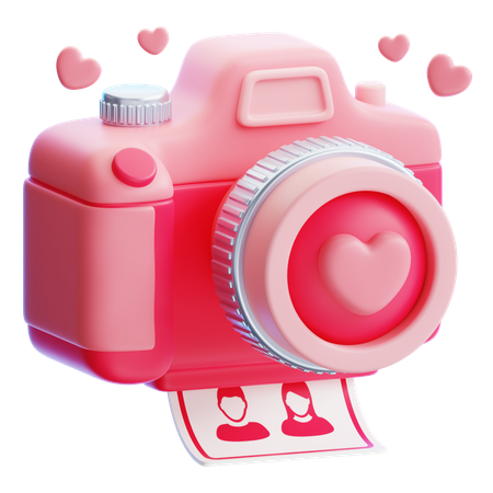 Caméra d'amour  3D Icon