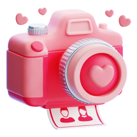 Caméra d'amour  3D Icon