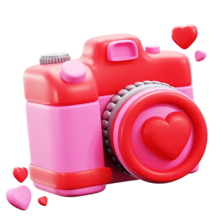 Caméra d'amour  3D Icon