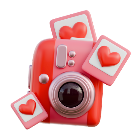 Caméra d'amour  3D Icon