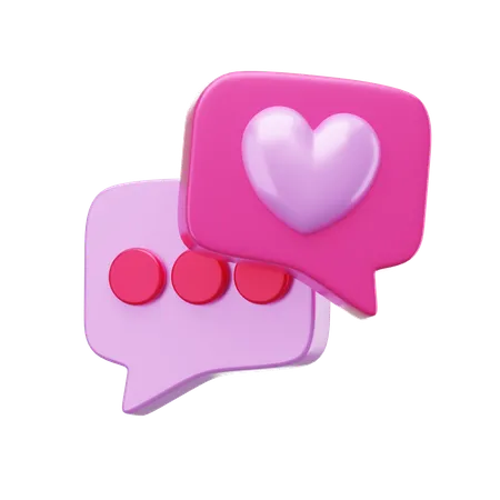 Discussion d'amour  3D Icon