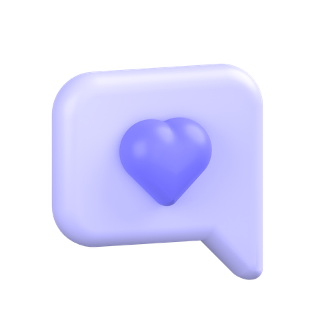 Commentaire Alt Heart  3D Icon