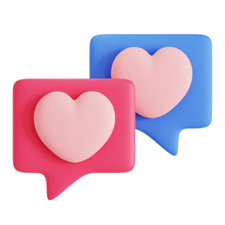 Discussion d'amour  3D Icon