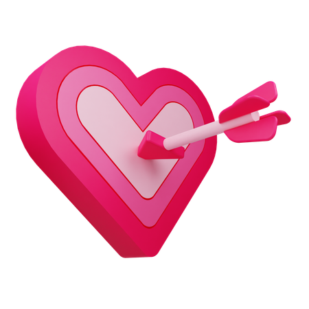 Cible d'amour  3D Icon