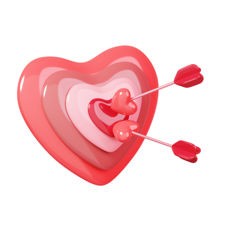 Cible d'amour  3D Icon