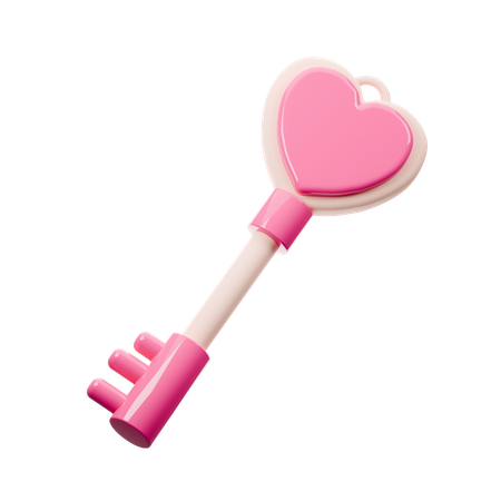 Clé d'amour  3D Icon