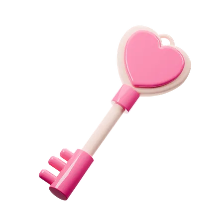 Clé d'amour  3D Icon