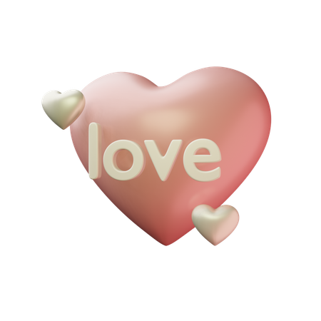 Coeur d'amour  3D Icon