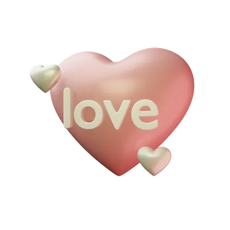 Coeur d'amour  3D Icon