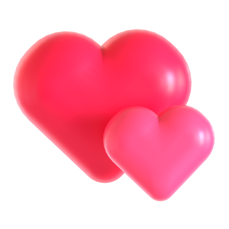 Coeurs d'amour  3D Icon