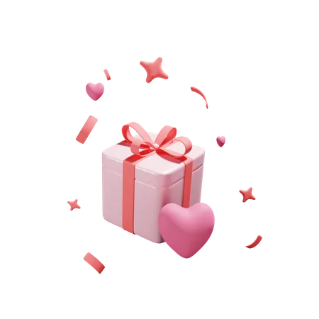 Coffret cadeau d'amour  3D Icon