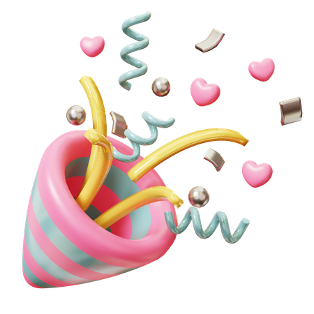 Confettis d'amour  3D Icon