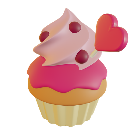 Petit gâteau d'amour  3D Icon